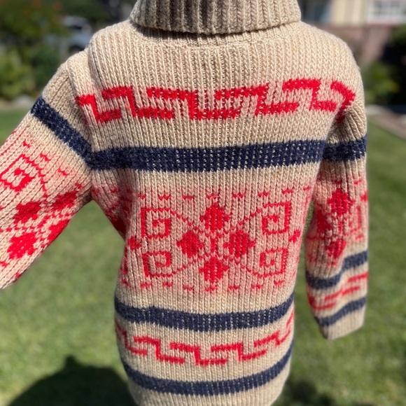 Vintage 60s/70s Wool Knockabouts by Pendleton Westerly Big Lebowski Sweater - Picture 5 of 10